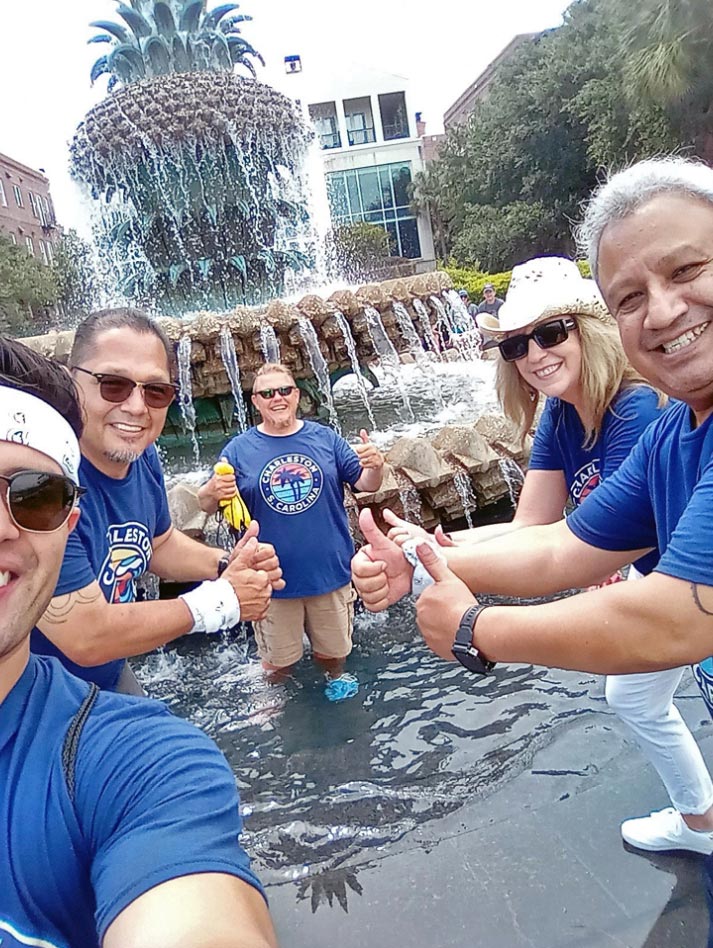 Fountain-Waders-03b image Fountain-Waders-03b Scavenger Hunt Team Building - Holy City Wanderer